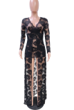 Pink Sexy Patchwork Lace V Neck Irregular Dress Dresses