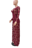 Pink Sexy Patchwork Lace V Neck Irregular Dress Dresses