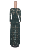 Pink Sexy Patchwork Lace V Neck Irregular Dress Dresses
