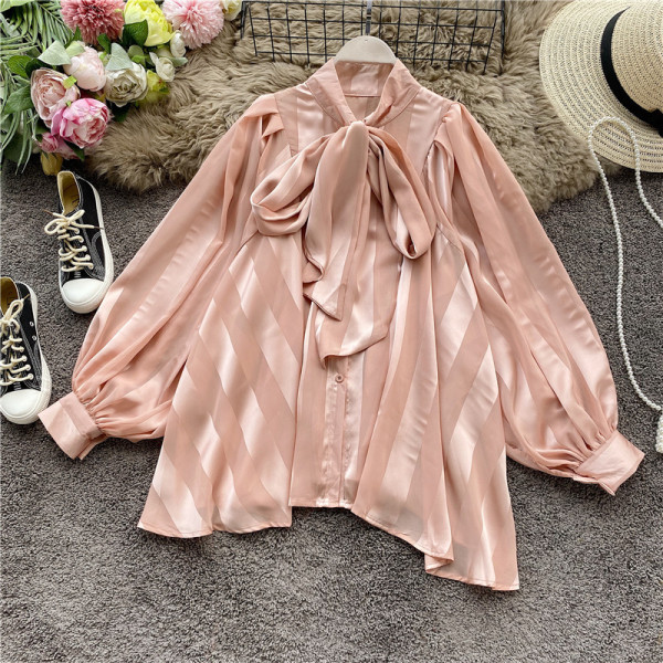 Pink Sweet Solid Patchwork Buckle O Neck Tops