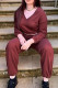 Tangerine Red Fashion Sportswear Solid Patchwork V Neck Long Sleeve Two Pieces