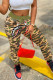 Green Fashion Casual Camouflage Print Patchwork Harlan Bottoms
