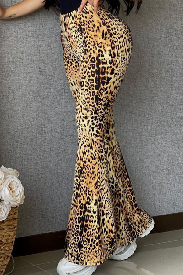 Leopard Print Fashion Street Leopard Speaker Bottoms