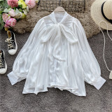 Pink Sweet Solid Patchwork Buckle O Neck Tops