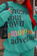 Fluorescent Green Casual Street Letter Print O Neck Long Sleeve Two Pieces