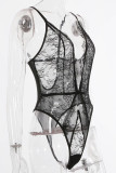 Black Fashion Sexy Solid See-through Lingerie