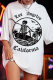 White Casual Print Patchwork O Neck T-Shirts