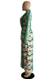 Multicolor Fashion Casual Print Cardigan Outerwear