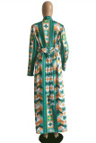 Multicolor Fashion Casual Print Cardigan Outerwear