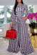 Black Fashion Casual Print Basic O Neck Long Sleeve Two Pieces