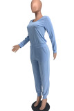Red Fashion Casual Solid Basic O Neck Regular Jumpsuits