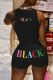 Red Black Casual Print Patchwork O Neck Sleeveless Two Pieces