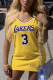 Light Yellow Sportswear Print Patchwork O Neck Straight Dresses