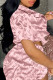 Light Pink Fashion Casual Basic Short Sleeve Two Pieces (With Turban)