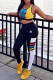 Multicolor Casual Sportswear Print Vests Pants O Neck Sleeveless Two Pieces
