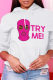 White Fashion Casual Print Basic Hooded Collar Tops