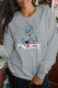Grey Street Cute Character Patchwork O Neck Tops