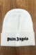 White Fashion Street Embroidery Patchwork Hat