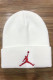 White Fashion Street Embroidery Patchwork Hat
