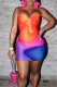 Multicolor Fashion Sexy Print Backless Spaghetti Strap Sleeveless Dress