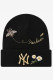 Black Fashion Casual Embroidery Patchwork Hat