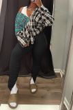 Pink Casual Solid Patchwork Boot Cut Mid Waist Speaker Solid Color Bottoms