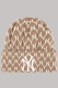 Khaki Fashion Street Embroidery Letter Hat