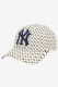 Cream White Fashion Street Embroidery Patchwork Hat