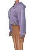 Pink Casual Embroidery Patchwork Hooded Collar Tops