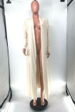 Blue Fashion Casual Solid Cardigan Outerwear