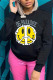 Black Fashion Casual Print Basic O Neck Tops