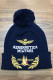 Navy Blue Fashion Casual Embroidery Patchwork Letter Hat