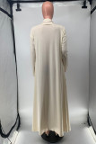 Blue Fashion Casual Solid Cardigan Outerwear