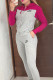 Red Fashion Casual Print Patchwork Hooded Collar Long Sleeve Two Pieces