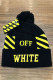 Black Yellow Fashion Casual Embroidery Patchwork Letter Hat