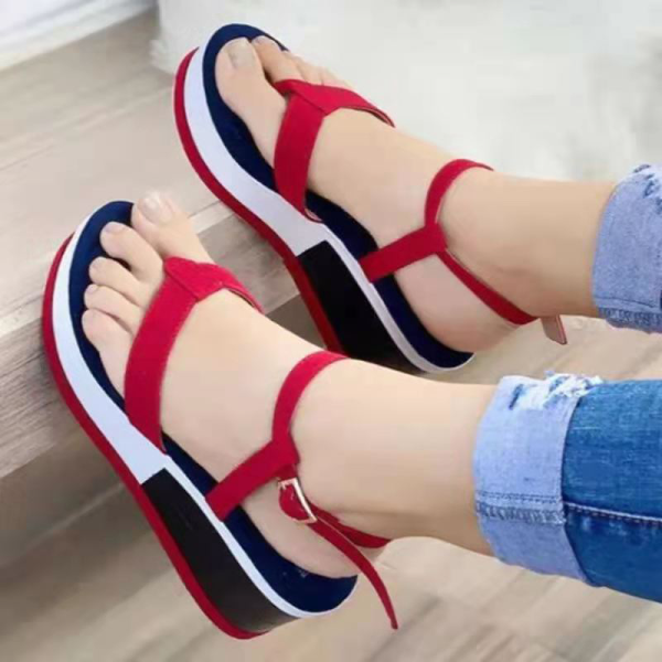 Red Casual Street Hollowed Out Opend Out Door Shoes