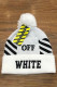 White Fashion Casual Embroidery Patchwork Letter Hat