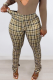 Coffee Sexy Print Patchwork Boot Cut Mid Waist Speaker Full Print Bottoms