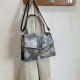 Black Fashion Casual Tie Dye Patchwork Bags