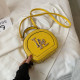 Yellow Fashion Casual Patchwork Rivets Bags