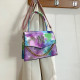 Purple Fashion Casual Tie Dye Patchwork Bags