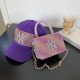 Purple Fashion Casual Hot Drilling Letter Bags