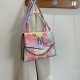 Deep Pink Fashion Casual Tie Dye Patchwork Bags