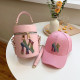 Pink Fashion Casual Hot Drilling Letter Bags
