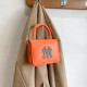 Orange Fashion Casual Letter Patchwork Bags