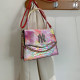 Light Purple Fashion Casual Tie Dye Patchwork Bags