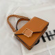 Brown Fashion Casual Letter Patchwork Bags