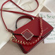 Red Fashion Casual Letter Patchwork Bags