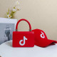 Red Fashion Casual Print Patchwork Bags