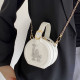 White Fashion Casual Letter Hot Drill Bags